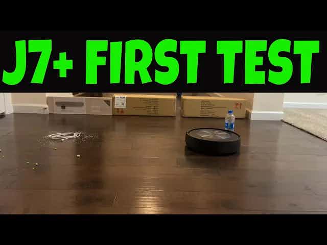 iRobot J7 J7+ Robot Vacuum - FIRST TEST - Does it avoid object good?