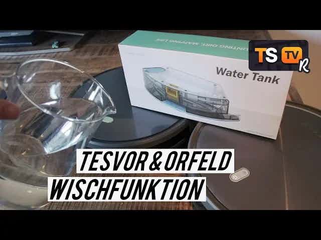 WASSERTANK &amp; WISCHFUNKTION► Tesvor X500 und Orfeld X503 im Wischtest !